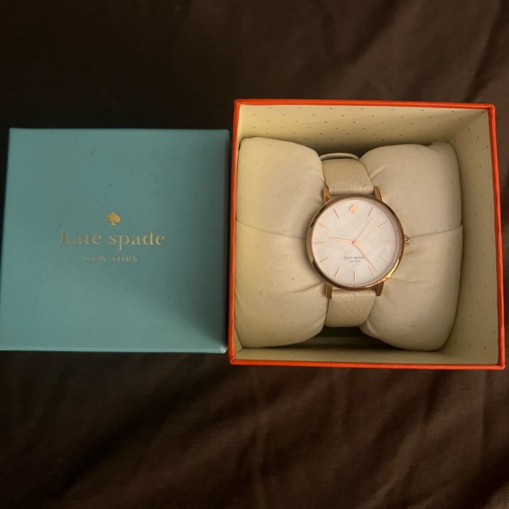 Kate Spade White Leather Watch